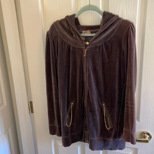 JUICY COUTOURE | Velvet Zipped Hoodie, size medium‎ ,Y2K - EUC